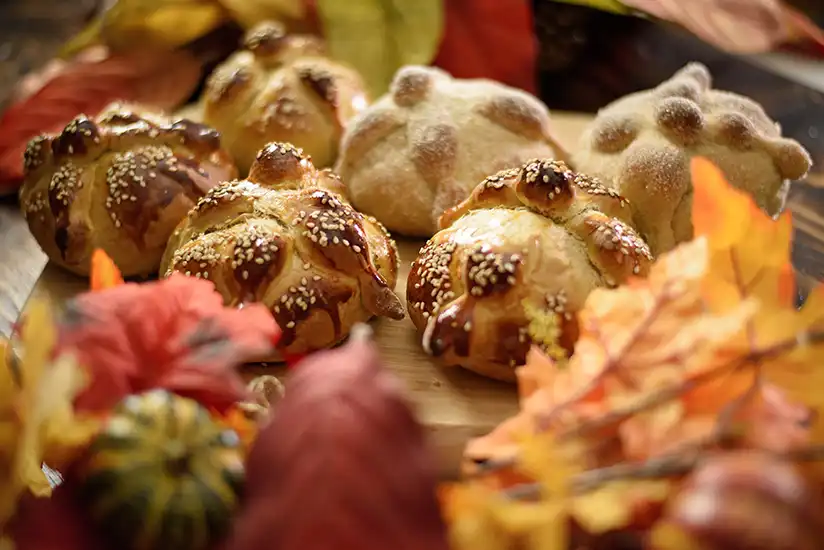 The Bread of the Dead at Dia de Muertos