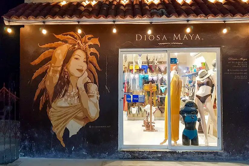 The Diosa Maya boutique in Holbox